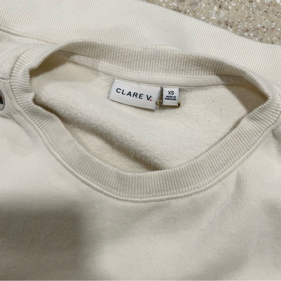 Clare V. le vest in cream with studs - Size XS - Picture 9 of 11